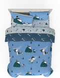 Collectibles Peanuts Snoopy Puffer Holiday & Christmas Bedding Super Soft Comforter and Sheet Set with Sham, 7 Piece Queen Size (Officially Licensed Product) by Franco