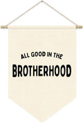 Boy Nursery Decor, Playroom Wall Decor, Brotherhood Wall Hanging Pennant Flag Banner Decor for Nursery Classroom Playroom Kids Room, Playroom Essentials