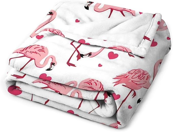 Flamingo Blanket Gifts for Girls Women Lovers - Pink Throw for Kids Adults - Soft Warm Cozy Fleece for Couch Sofa Bed 40"x50"