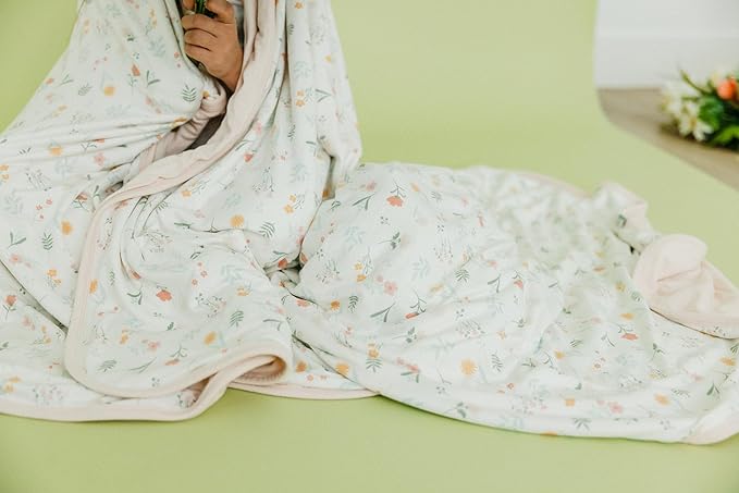 Copper Pearl Jumbo 3-Layer Baby Blanket: Soft Baby Quilts for Boys and Girls | Breathable, Cozy, Toddler Blanket | Baby Quilt for Newborns | 46x46 Premium Polyester/Rayon | Mabel