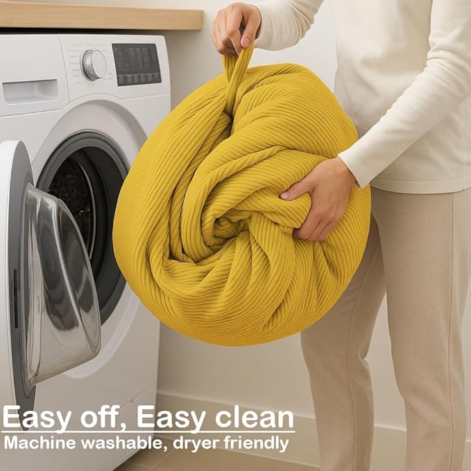 Nobildonna Bean Bag Chair Cover (No Filler) for Kids and Adults,Beanbag Stuffed Animal Storage Without Filling Plush Toys Holder and Organizer Soft Premium Corduroy 200L