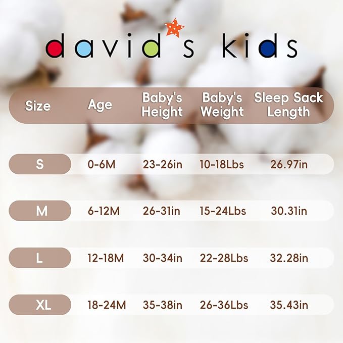 david's kids 3 Pack Warm Micro Fleece Baby Sleep Sack 0-6 Months, Soft Baby Wearable Blankets with 2-Way Zipper, Comfy Winter Sleeping Bags for Infant Newborn Boys Girls, Small Size, Animal Forest