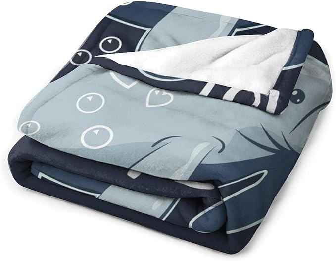 Just A Girl Who Loves Manatees Blanket Manatees Gifts for Girls Boys Woman Kids Lover Ocean Throw Blankets Soft Blanket Warm Fleece Flannel Plush Blankets for Bed Sofa Couch 40"x50"