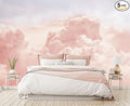 Pink Clouds Wall Mural Wallpaper for Bedroom 103" x 69"