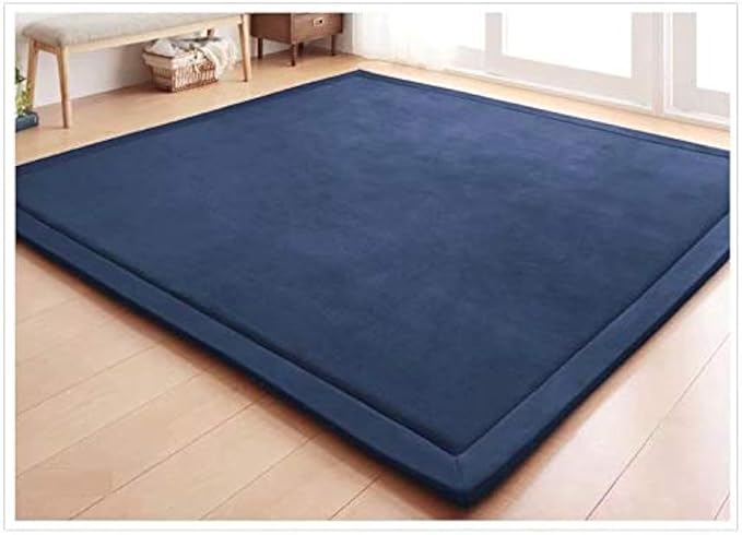 V-mix Handmade Weaving Plush Foam Play Mat for Baby, Toddler, Children - Yoga & Exercise Mat, Cushy-Soft & Thick Hypoallergenic, Non-Toxic, Reversible