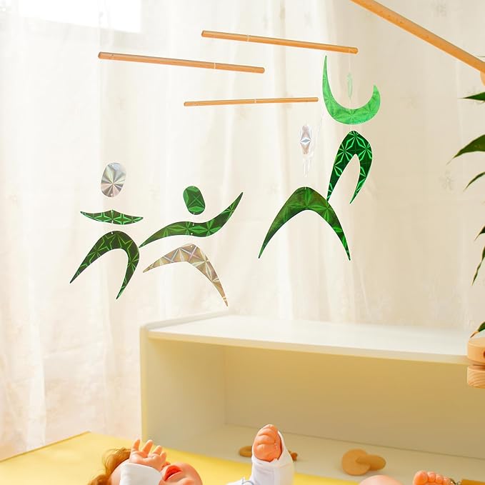 Montessori Mobile Set B - Munari (with Plastic Ball) & Octahedron & Green Dancers
