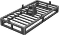 6 Inch Twin Bed Frame with Round Corner Edges, Low Profile Twin Metal Platform Bed Frame with Steel Slat Support, No Box Spring Needed/Easy Assembly/Noise Free Mattress Foundation