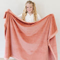 SARANONI Luxury Lush Kids Blanket | Ultra-Soft & Cozy Plush Comfy Blankets for Kids & Teens | Clay - 40” x 60”