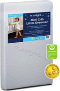 Moonlight Slumber Little Dreamer Mini Crib Mattress Cover - 100% Waterproof and Hypoallergenic - Fits 24"x 38"x 5" - Mattress Not Included