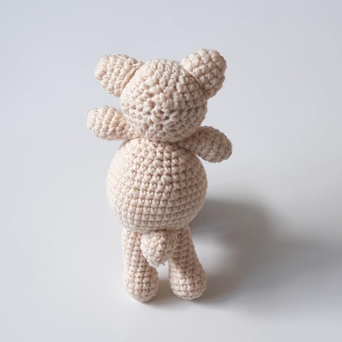 Zeroest Newborn Baby Boy Girl Photography Props Bear Hat Outfits Crochet Kint Handmade Cap Set for Newborn Photo Shoot