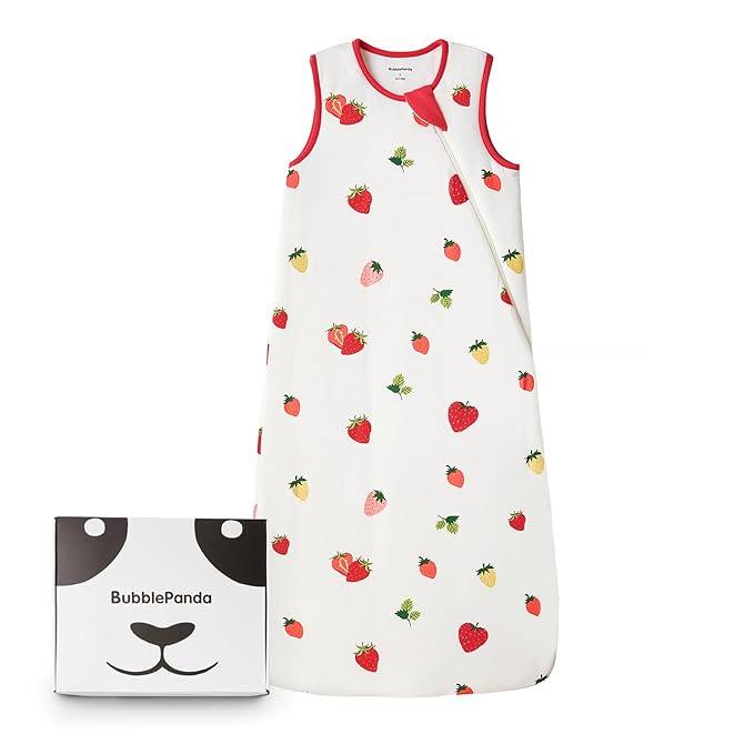 BubblePanda Rayon Made from Bamboo Sleep Sack 2t-3t 0.5 Tog Soft Lightweight Toddler Sleep Sack 24-36 Months for Babies 2-Way Zipper Wearable Blanket Baby 3t