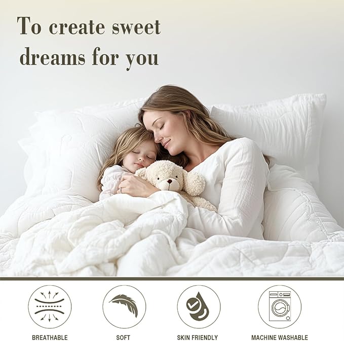 Feelyou Cute Santa Claus Bedding Set for Kids Boys Girls King Size Christmas Comforter Set Ultra Soft Winter Comforter Xmas Tree Duvet Quilt Bedroom Decor Christmas Decorations Quilt