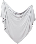 PurComfy Supersoft Swaddle Blanket, Premium Bamboo Viscose Baby swaddling Blankets for Newborns, Lightweight & Breathable Swaddle Blankets for Boys and Girls, 47” x 47”, Neutral Baby Essentials