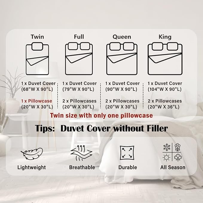 Manfei Cartoon Tree Duvet Cover Set Full Size, Christmas Theme Bedding Set 3pcs for Kids Girls Adults, New Year Pink Plaid Comforter Cover Soft Polyester Quilt Cover with 2 Pillowcases,No Comforter