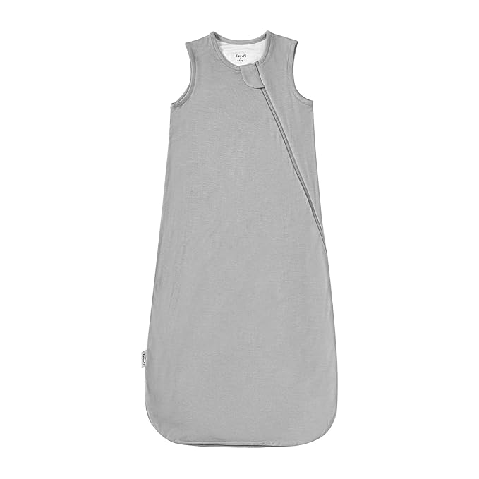 Supersoft Rayon Made from Bamboo Sleep Sack 24-36 Months 0.5 Tog Lightweight Toddler Sleep Sack 2t Baby Wearable Blanket 3t with 2-Way Zipper Summer Unisex Sleeping Bag for Babies - Gray