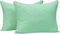 NTBAY Zippered Toddler Pillowcases Set of 2, 100% Brushed Microfiber 13x18 Pillowcases, Super Soft and Cozy Travel Kids Nursery Pillow Cases, 13x18 Inches, Mint