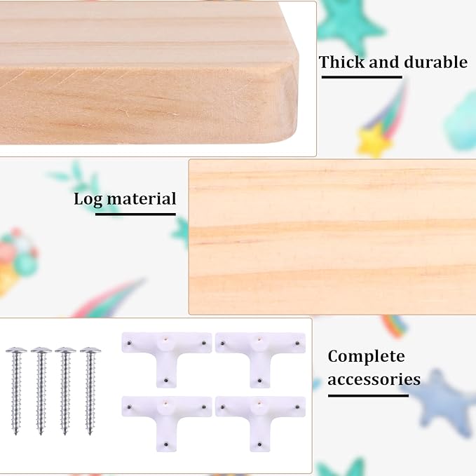 2Pcs Cloud Shelves for Children's Nursery Or Bedroom, Kids Nursery Room Shelves, Floating Bedroom Baby Book Shelf Storage Shelf, Cloud Floating Wooden Shelf Wall Decoration, White