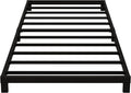 5 Inch Low Twin XL Bed Frames Heavy Duty Metal Platform, No Box Spring Needed, Easy Assembly Mattress Foundation, No Noise, Black