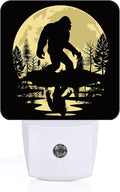 Big Foot Forest Moon Night Light,Plug-in Nightlights Auto Sensor Night Lamp Dusk-to-Dawn Lamp Home Decor for Nursery Children Girls Boys