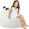 COMAX Bean Bag Chairs for Kids, Toddler BeanBag Sofa with Filler Bean Couch Stuffed for Boys and Girls, Lazy Floor Chair for Playroom, Nursery Room, Panda