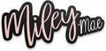 Hickory Hollow Designs Name Sign for Nursery, Woodland Nursery Decor, Custom Plaque, Nursery Decor, Baby Name Signs for Nursery, (Miley Mae)