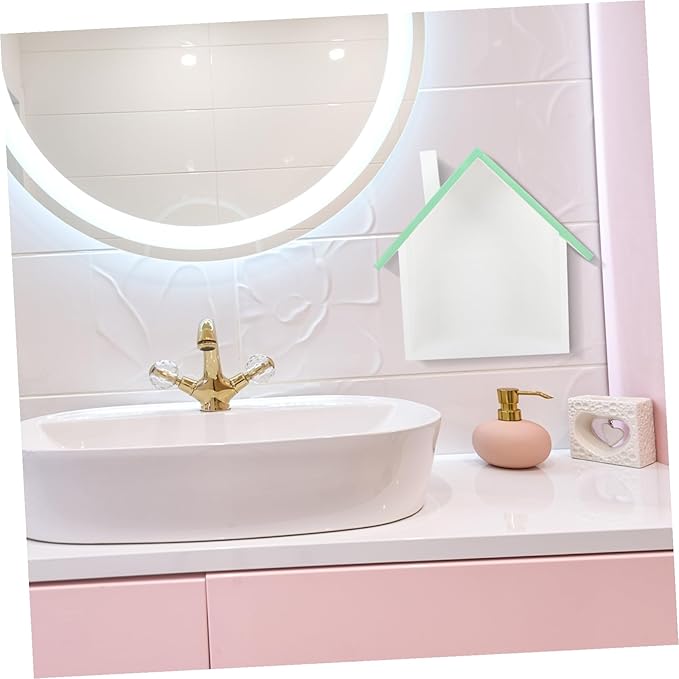 Uonlytech Unique House-Shaped Floating Shelf Wooden Wall-Mounted Storage Rack for Bedroom Sundries Display Practical and Stylish Wall Decor for Living Office Kitchen