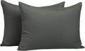NTBAY Zippered Toddler Pillowcases Set of 2, 100% Brushed Microfiber 13x18 Pillowcases, Super Soft and Cozy Travel Kids Nursery Pillow Cases, 13x18 Inches, Dark Grey