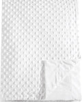 david's kids Micro Fleece Minky Baby Blanket for Boys Girls Neutral with Double Layer and Soothing Raised Dots, Breathable and Soft Lightweight Receiving Blanket for Newborns 30x40 Inches, White