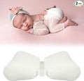 2PC Newborn Photography Butterfly Posing Pillow Basket Filler & Positioner for Babies DIY Newborn Professional Photography Prop White