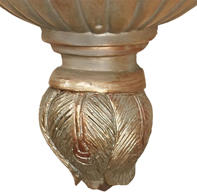 Touch of Class Beautiful Peacock Elegance Wall Shelf Copper and Champagne Tones