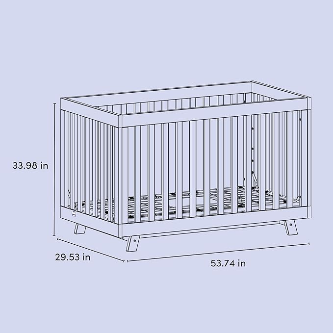 Storkcraft Beckett 3-in-1 Convertible Crib (Hazelnut) – GREENGUARD Gold Certified, Fits Standard Crib Mattress, Converts to Toddler Bed and Daybed, 4 Adjustable Mattress Heights, Grow-with-Me Design