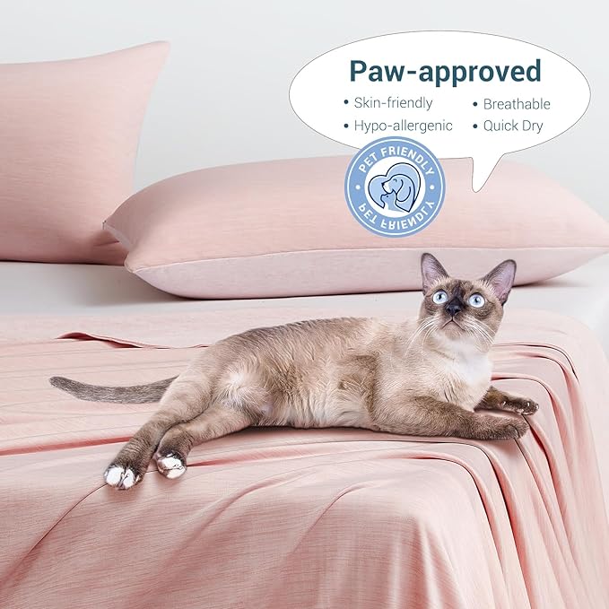 Elegear Revolutionary Cooling Blanket Twin, Absorbs Heat to Keep Body Cool for Night Sweats, Arc-Chill 3.0 Cool Fiber Q-Max>0.5 for Hot Sleepers, Lightweight Summer Cold Blankets for Sleeping, Pink