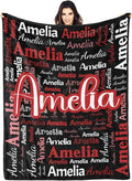 Dr.TOUGH Personalized Blanket for Adult Kids with Name Customized Blankets Personalized Throw Blanket for Christmas Birthday Gifts