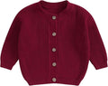 Newborn Baby Boy Girl Knit Sweater Cardigan Winter Warm Button Down Sweatshirt Top Outfit Cute Infant Fall Clothes