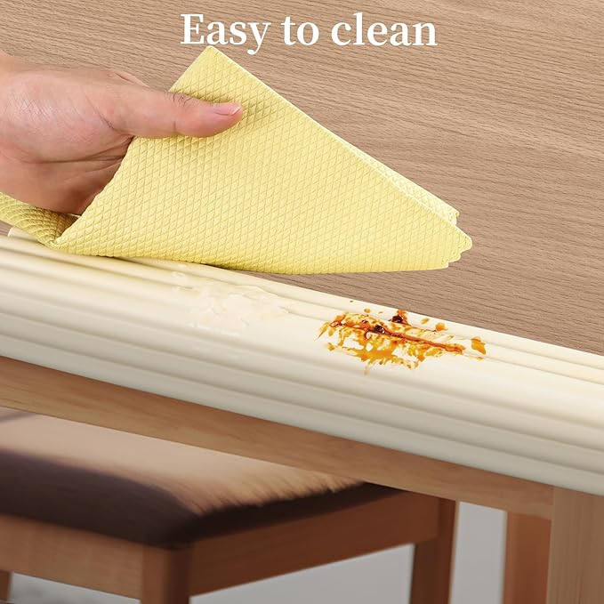 Corner Protector for Baby, Widen Edge Protector with Adhesive Backing, Baby Proofing Edge Corner Protect Self Adhesive Furniture Guard Bumper for Table, Desk, Fireplace (White, 6.6ft)