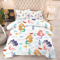 kxry Little Mermaid Princess Comforter Set Full Size Fairy Tale Sea Shell Grass Bedding Sets for Girls Teens Kids Soft Microfiber Lightweight Comforter Set with 1 Comforter + 2 Pillow Cases