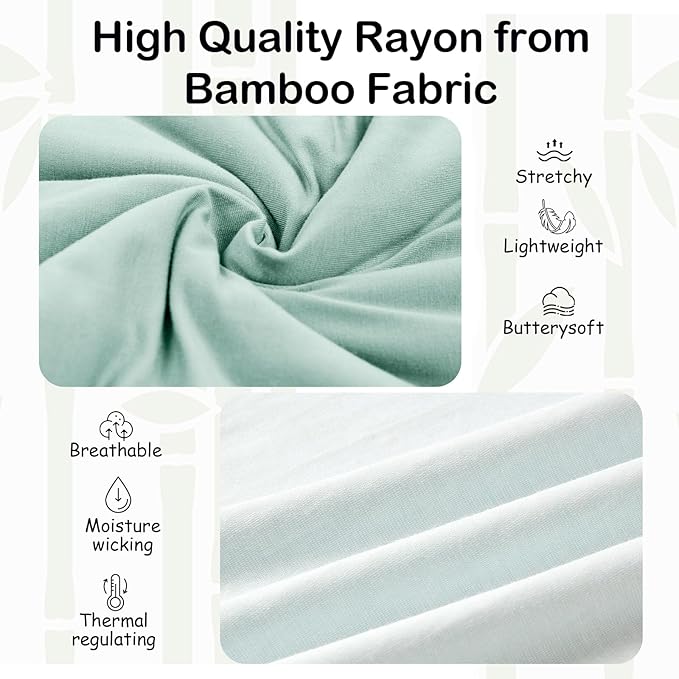 Supersoft Rayon Made from Bamboo Sleep Sack 12-18 Months 0.5 Tog Lightweight Toddler Sleep Sack Baby Wearable Blanket with 2-Way Zipper Summer Unisex Sleeping Bag for Babies - Green