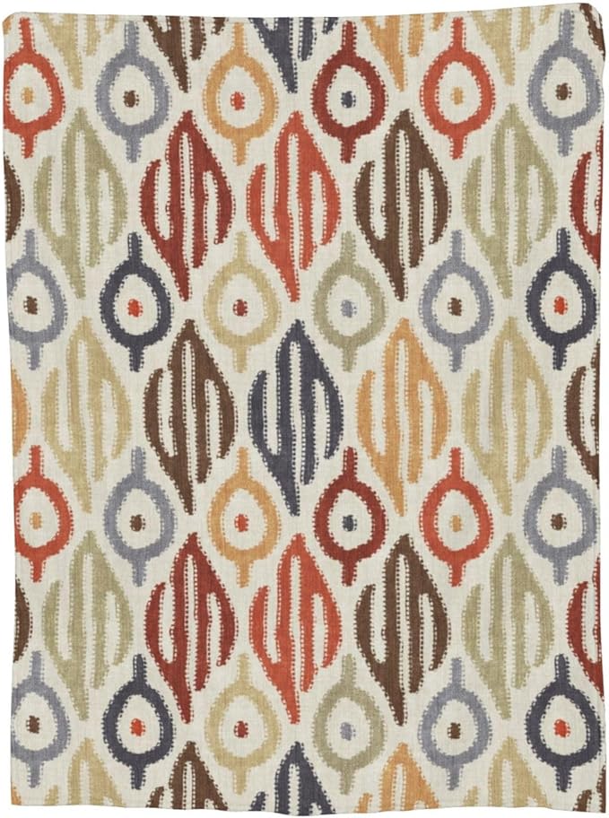 Boho Blanket for Women Kids Adults Flannel Decor Soft Ethnic Pattern Throw Blankets for Couch Travel Nap 80x60 Inches