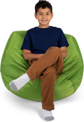 Big Joe Classic Bean Bag Chair, Spicy Lime Smartmax, Durable Polyester Nylon Blend, 2 feet Round