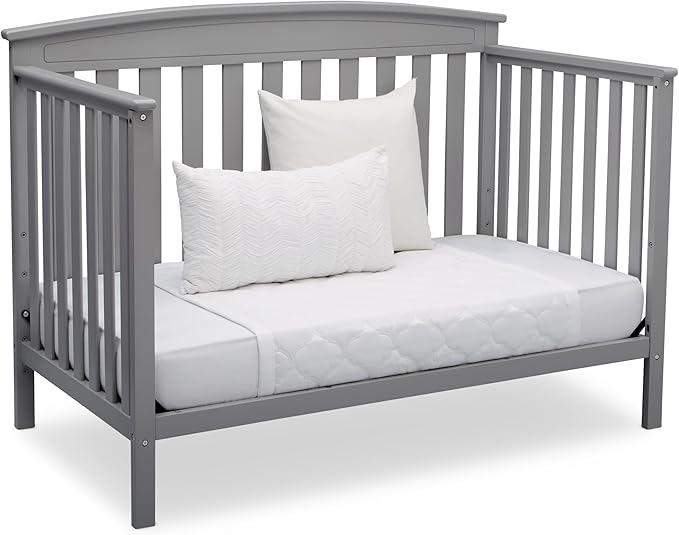 Delta Children Gateway 4-in-1 Convertible Crib - Greenguard Gold Certified, Grey