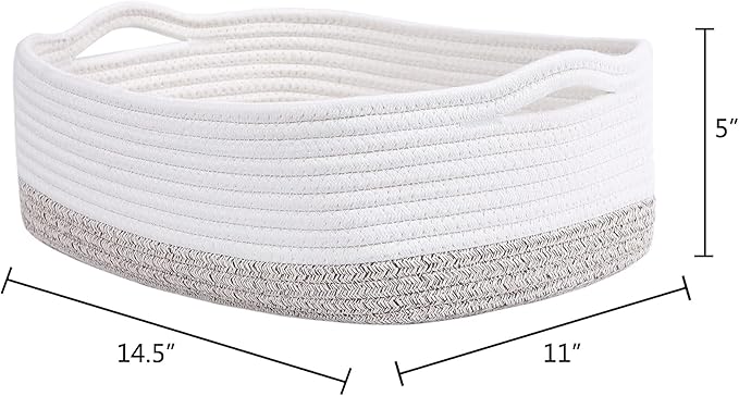 Cotton Rope Storage Baskets Woven Basket Cute Baby Nursery Organizers Small Dog Toy Basket Gift Baskets Empty