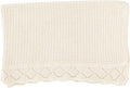 Baby Knit Blanket, 100% Cotton Waffle Patterns, Soft, Cozy, Lightweight Swaddle for Newborn & Infant Swaddling Beige Neutral, Perfect Baby Shower Ideas Cream 28x36