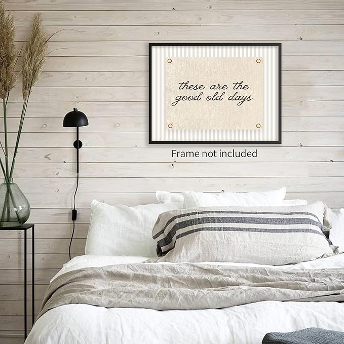 YYS These Are the Good Old Days Sign Wall Art Vintage Positive Affirmations Wall Decor Minimalist Inspirational Quotes Poster Modern Canvas Prints for Office Bedroom 12x16 inch Unframed