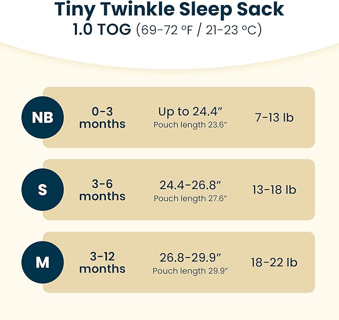 Tiny Twinkle Baby Sleep Sack 3-6 Months 1.0 TOG, Cotton & Elastane Wearable Blanket, Swaddle Transition Micro-Fleece, Machine Washable (Orchid)