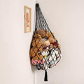 Stuffed Animal Hammock Corner Hanging Net for Stuffy Animal Storage Macrame Toy Display Plushie Toy Holder-Perfect for The Tiny Space Walls, Kid Bedroom Decor Playroom Organizer (Black XL)