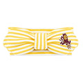 Creative Knitwear Arizona State Sun Devils Infant Girls Gold/White Striped Hair Knot Headband Embroidered Logo - Size Newborn - 4T