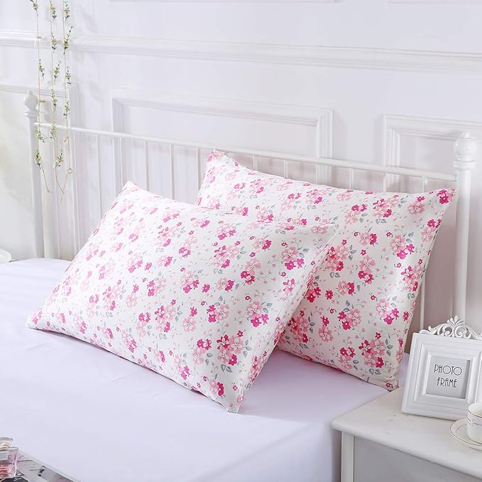 SLPBABY Silk Pillowcase for Hair and Skin with Hidden Zipper Print (Queen, Pattern29)