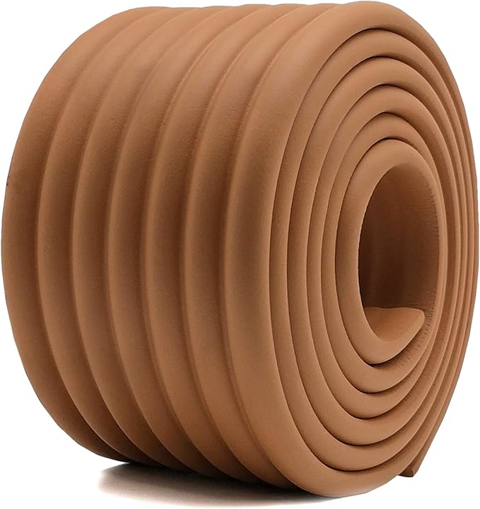 M2cbridge Multifunctional Edge and Corner Guard Coverage Baby Safety Bumper DIY 6.5 Ft (Coffee)