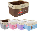 Personalized Baby Toy Basket Custom Toy Box with Name Storage Organizer Collapsible Laundry Basket Cute Basket with Handles for Girl Boy