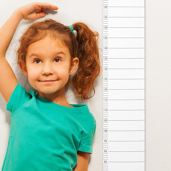 Removable Hanging Height Ruler Growth Chart for Wall Decor Oversize Measurement Chart for Tracking Development and Growth Recording